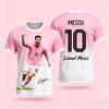 2026 MESSI 3DPrint Football T-shirt Summer Fashion Commemorative Jersey Style Casual Sports Top for Adults & Kids Full Sizes