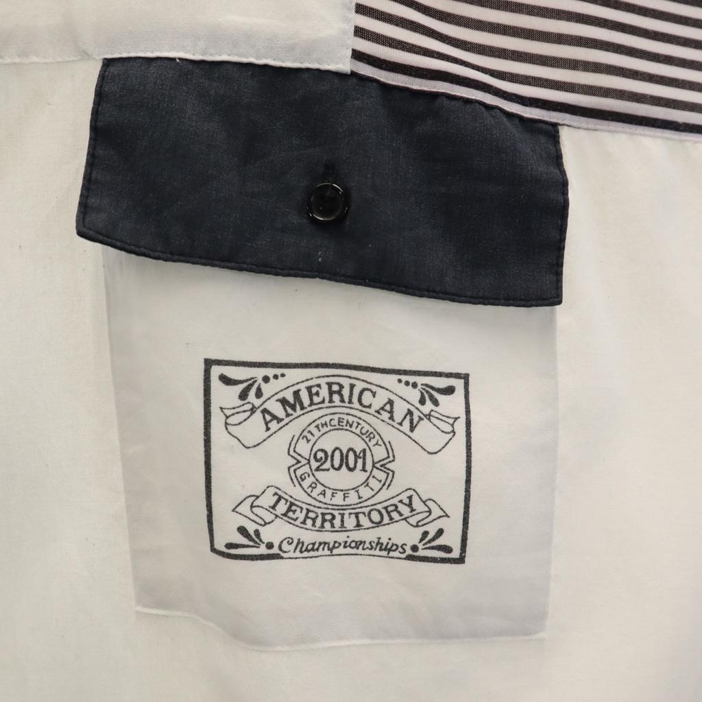 NEW FAST 00s Old Short Sleeve Polo Shirt XL White X Black Men's Used