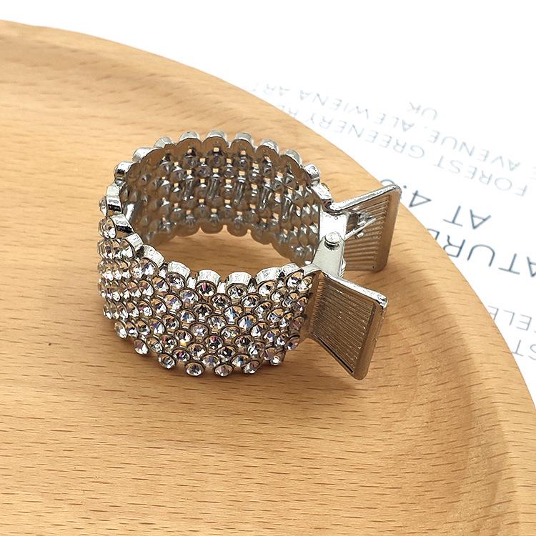 Luxury Alloy Rhinestone Hair Claw Clip for Women – Anti-Collapse Hold