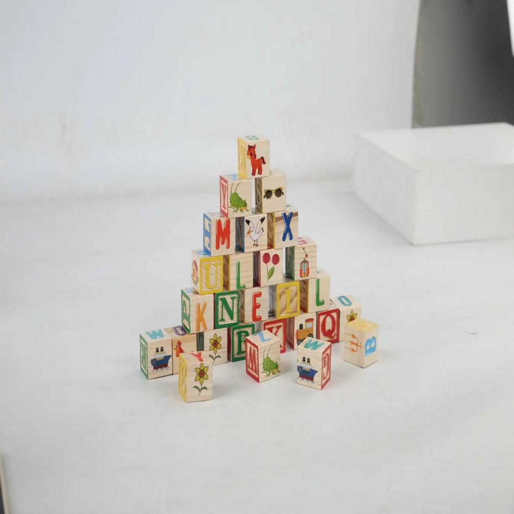 Children's Puzzle Building Blocks That Can Help Children Recognize Numbers, Letters, and Various Things