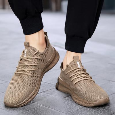 Mode Fujeak Leichte Lässige Herren-Sneaker Atmungsaktives Mesh Rutschfeste Laufschuhe Übergröße Mode Klassische Einfarbige Herrenschuhe