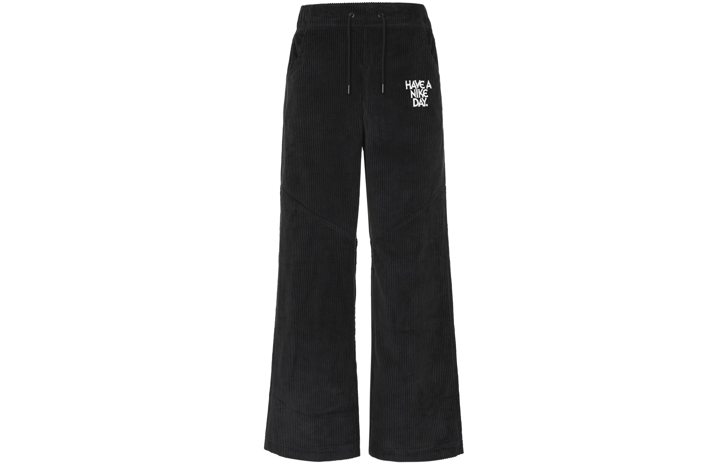 Nike Women ss Letter Logo Wide-Leg Pants Black HF0356-010 M