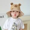 Children's Sun Hat Boys Cute Capybara Big Eaves Bucket Hat Summer Outdoor Sun Hat Girls Beach Hat