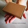 100pcs Super Hard Kraft Paper Airplane Boxes - Small Square Paper Boxes for Gift Wrapping and Mailing