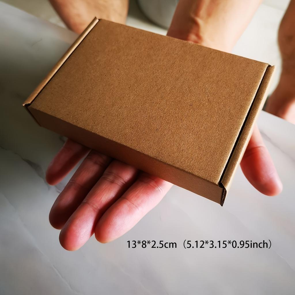 100pcs Super Hard Kraft Paper Airplane Boxes - Small Square Paper Boxes for Gift Wrapping and Mailing