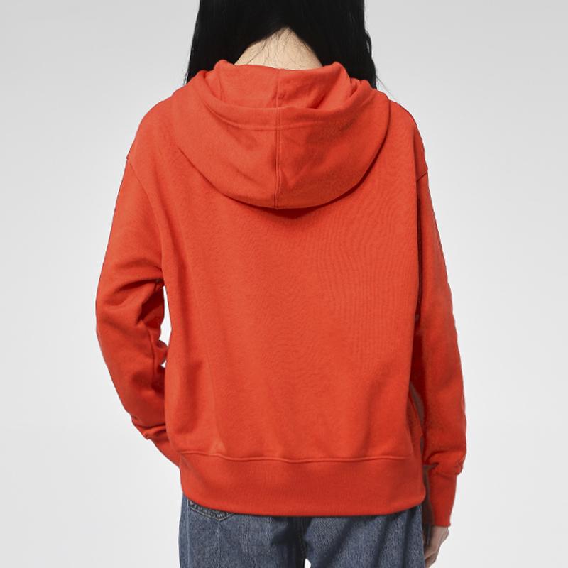Nike Sweat à capuche décontracté sport à blocs de couleurs avec logo pour femmes Hauts Rouge CZ8621-675