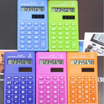 Candy Color 8 Digits Pocket Mini Electronic Calculator Students Office Supplies