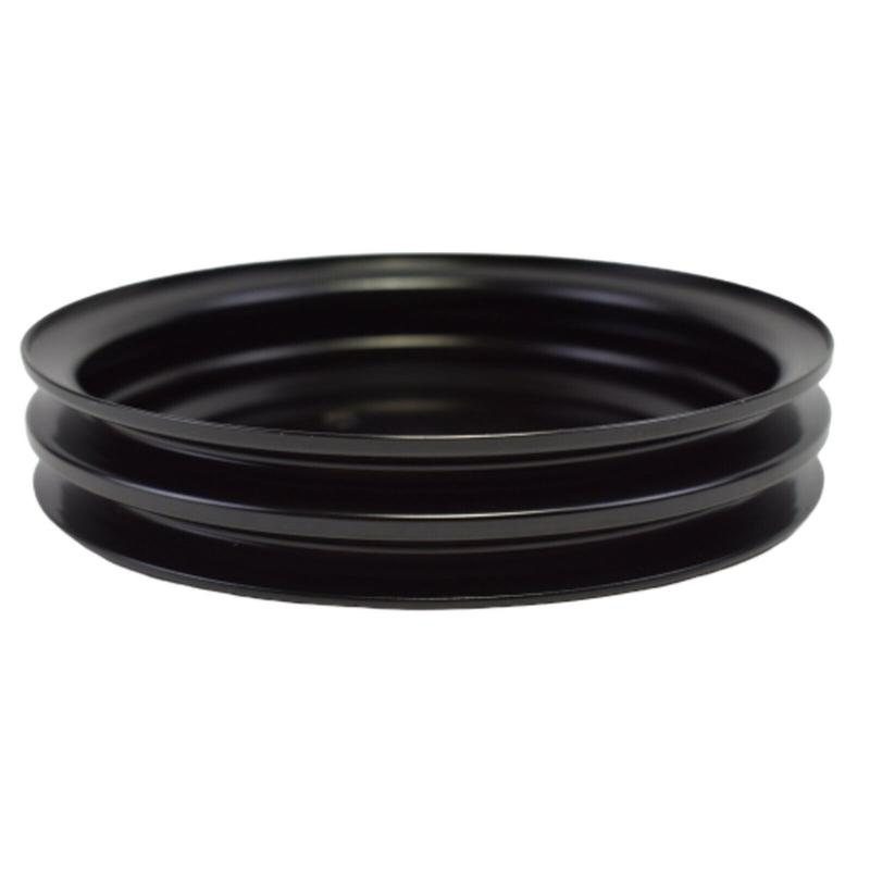 Automobile Short Water Pump Crankshaft Pulley 2 Grooves Durable Replacement Silver Swp for SBC 262 327