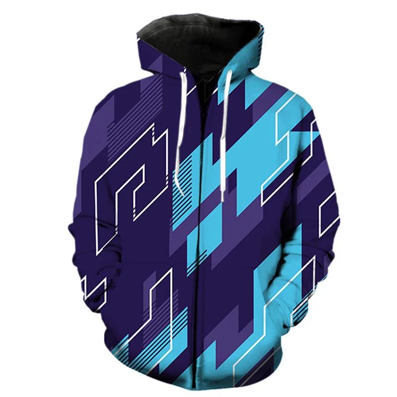 3D Colourful Letter Graffiti Print Hoodie Men's Sweatshirt Hooded Sweatshirt Fashion Pullover Hooded Sweatshirt