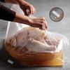 Turkey Brine Bags, 22" x 26", 2 Pack, Bring Bag For Turkeys Can Holds Up 35lb, Brine Bag For Turkey With 2 Removable Zipper Assist Clips And Cotton