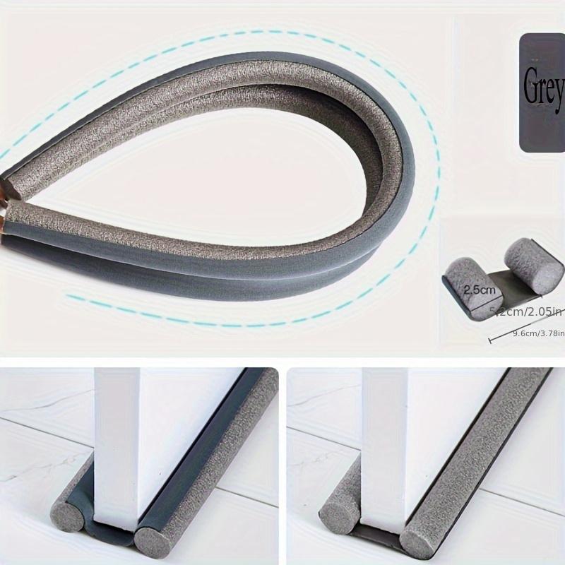 1pc Adjustable Door Sweep Wind Barrier Seal Flexible Non-Stick Bottom Seal Strip Soundproof Door Draft Stopper Suitable for Under Doors, Windows