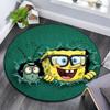 SpongeBob SquarePants2 Round Area Rug,Carpet Rug for Living Room Bedroom Sofa Playroom Decor,Non-slip Floor Mat