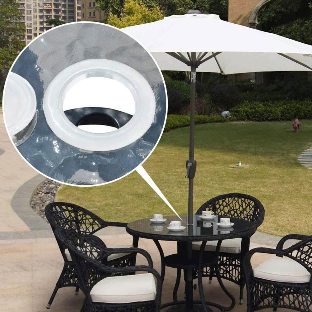 2x Patio Garden Table Parasol Umbrella Plastic Hole Ring Cap For 2 Inch Hole