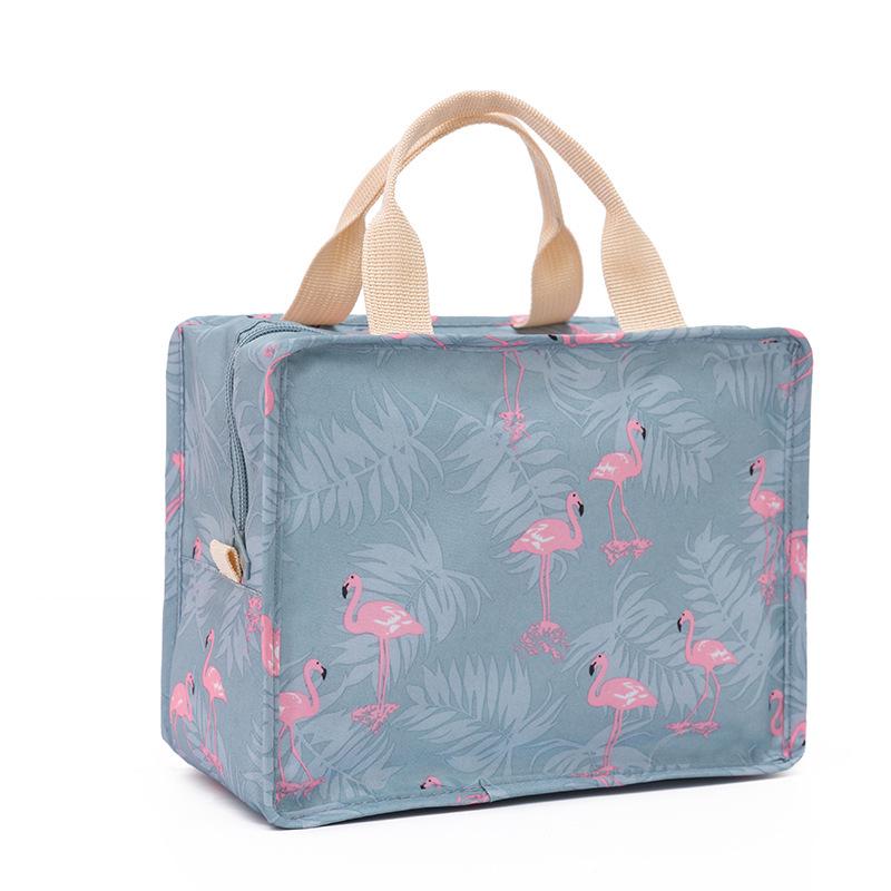 Flamingo-Isoliertasche, Studenten-Handtasche, Handtrage-Lunch-Tasche, multifunktionale Isolierpackung, Eisbeutel