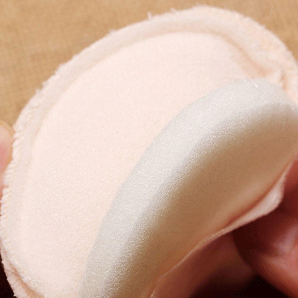 Soft Round Cotton Puffs Round Velvet Powder Puff With Ribbon  for Face Makeup Application