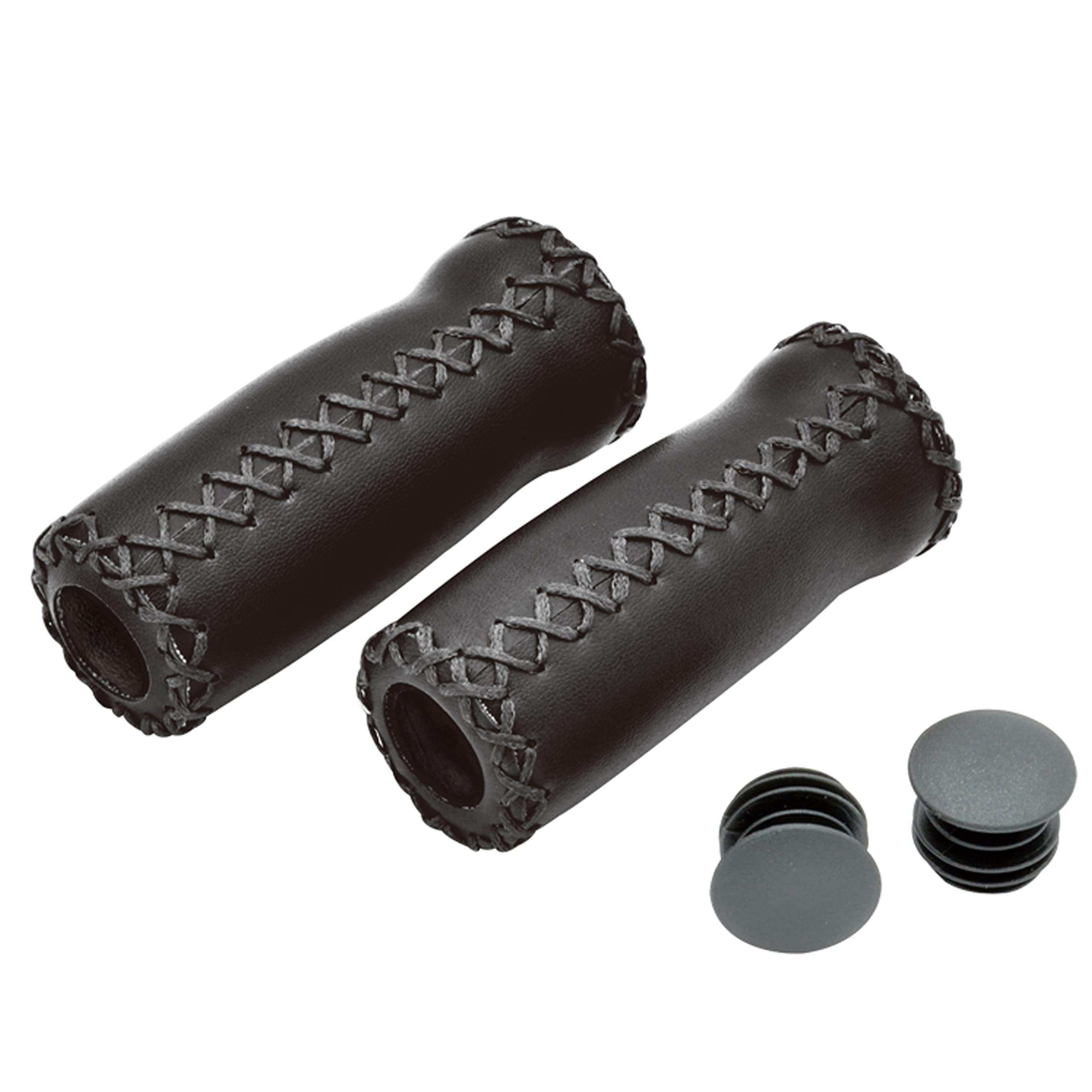 

Velo Bicycle Grips [Barrel-Shaped Grips] Black 92mm (Left and Right Set) VLG-617-2A Small