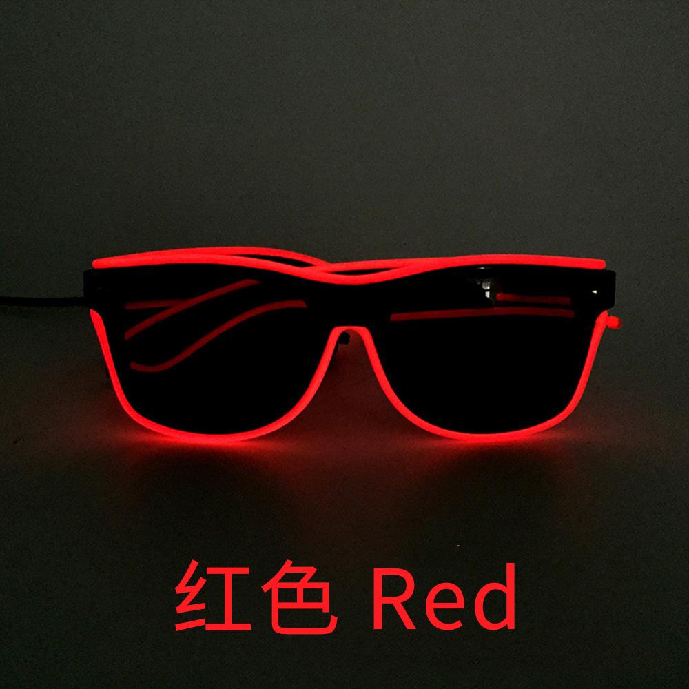 Fancyfamily 1PC Halloween Fluorescent LED Luminous Eyeglasses Sunglasses Party Props