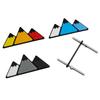 ABS New Grille Tricolor Emblem Snow Mountail Badge Three-color Colorful Styling Accessories