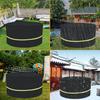  Weatherproof Round Table Cover with Reflective Strap Patio Furniture Cover