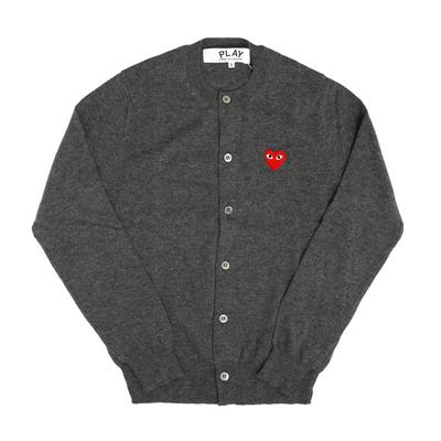 Comme Des Gar Ons Play Red Heart Wappen Cardigan Ax N007 051