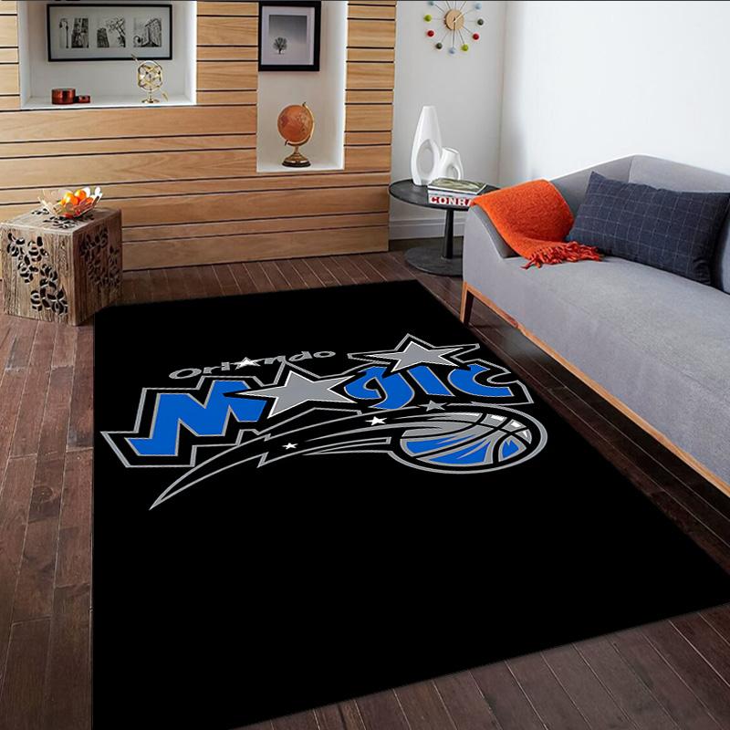 Orlando Basketball Teppich, Küchenteppiche, Yogamatte, Rutschfeste Matten, Teppich für Badezimmer, Wohnzimmer Schlafzimmer, Campingteppiche Weihnachtsgeschenk