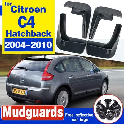 Ensemble de garde-boue de voiture adaptés pour citroën C4 1 2004-2010, garde-boue de hayon, garde-boue, garde-boue, garde-boue avant et arrière 2005 2006