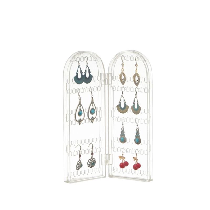 Acrylic Jewelry Display Stand Foldable Accessories Holder Decorative Storage Solution For Women Home Decoration 84011