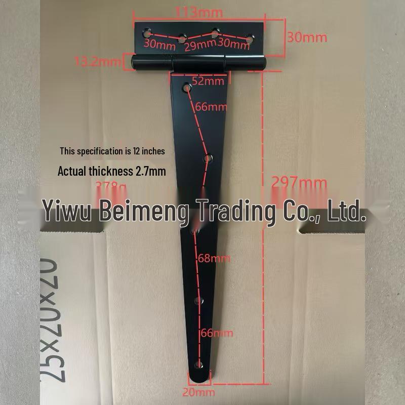 T-Hinge Shed Door Hardware: T-Type Hinge for Wooden Fence & Barn Door