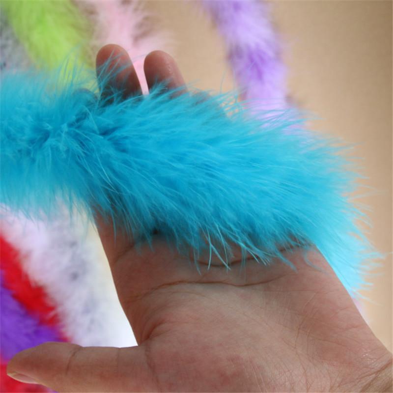 2 Meter dicke, flauschige Feder, weicher Federbesatz, Streifen für Hochzeit, Party, Kostüm, Bühne, Cosplay, DIY-Dekoration