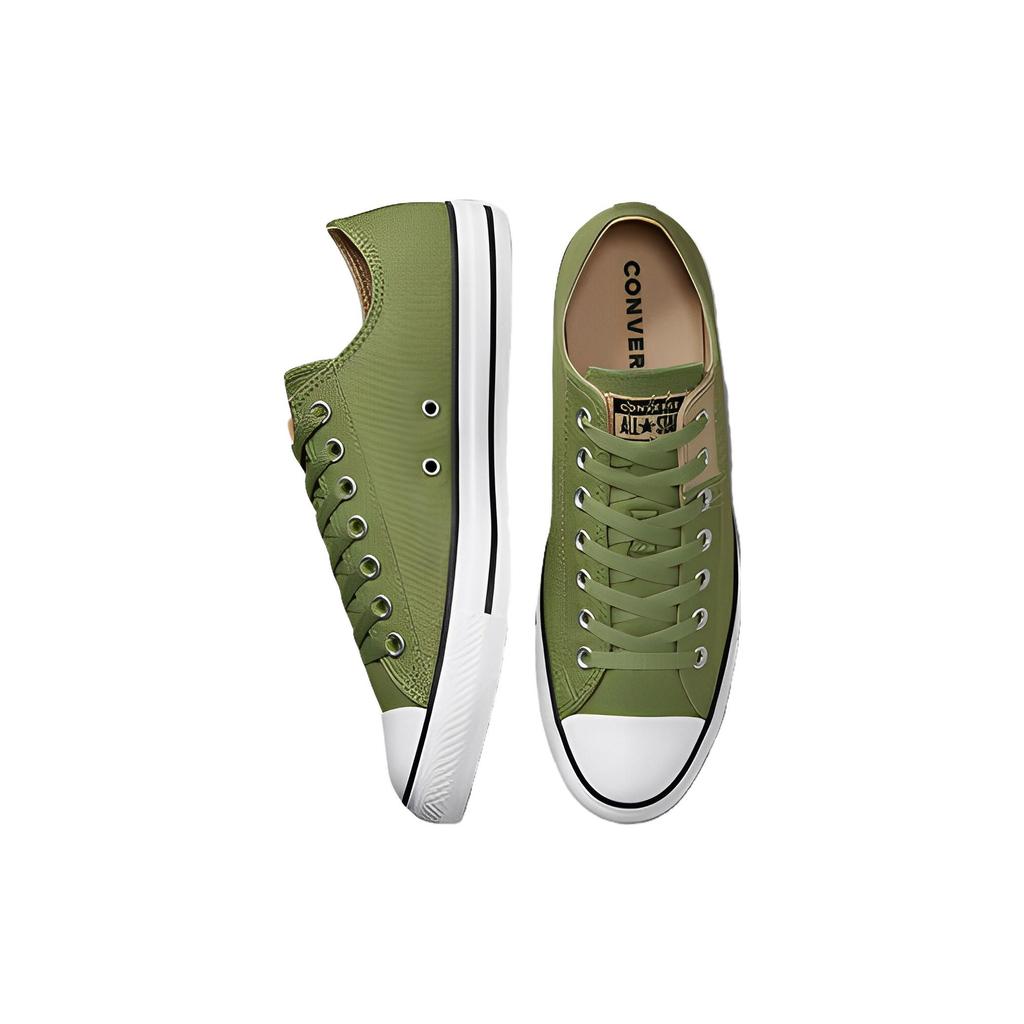 Converse Chuck Taylor All Star Stitched Comfortable Versatile Low Top Canvas Shoes Unisex Sneakers Green A03421F