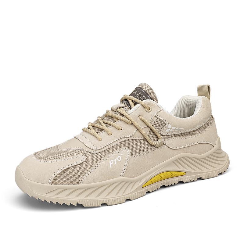 Men s Breathable Mesh Casual Sports Shoes with Pigskin Leather 44