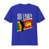 Sri Lanka Flagge Cricket Spieler T-Shirt für Fielder Bowler Bats Unisex Unterstützer Stilvolles und Patriotisches Design vintage
