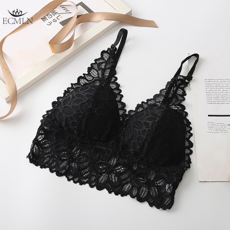 Bralettes de Renda para Mulheres Bralette Acolchoado de Renda Bandeau