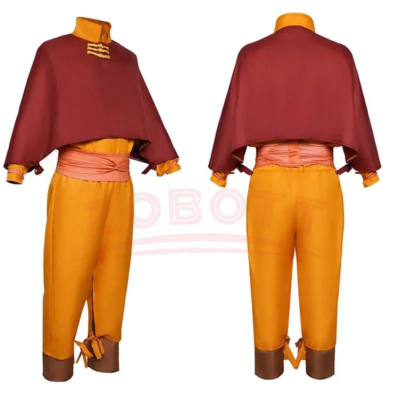 Aang Cosplay Kostým Edice Avatar: Poslední vládce vzduchu Role Play na Halloween Anime Comic Con Avatar Oblečení