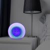 LED digital spherical alarm clock 7 color changing night light ringtone design battery powered multifunctional digital clock