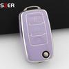 For Vw Volkswagen Polo Tiguan Passat B5 B6 B7 Golf 4 5 6 Mk6 Jetta Lavida Skoda Octavia Seat Leon Altea Tpu Car Key Case Cover