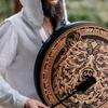 Shaman Drum With Drum Stick Sound Healer Siberian Shaman Alchemical Moon Drum for Spiritual Music, Reflection Meditation