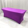 Table Cover Solid Color Stretchable Polyester Banquet Events Desk Cloth for Wedding