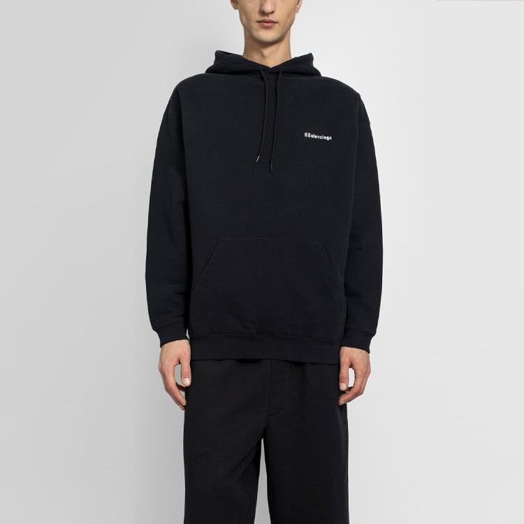 Balenciaga Corporate Logo Popover Hoodie Men's 570811TJV851070