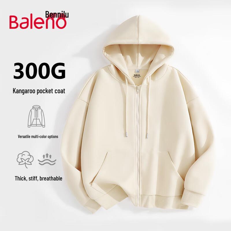 Baleno Men's Hooded Zipper Sweatshirt Jacket