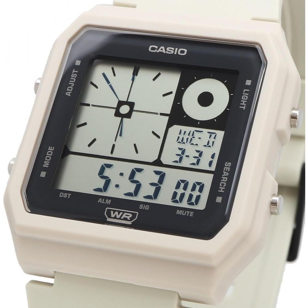Casio Unisex Watch Lf 20w 8a Ivory Gray