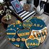 Club Atletico Boca Juniors Round Area Rug,Carpet Rug for Living Room Bedroom Sofa Playroom Decor,Non-slip Floor Mat