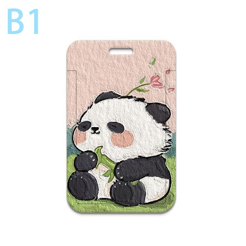 

Набор карточек с милой пандой в стиле аниме, ремешок для ключей, мобильный телефон, веревка для подвешивания ключей, держатель для удостоверения личности, брелок для ключей, ремешки для ключей своими руками, подарок