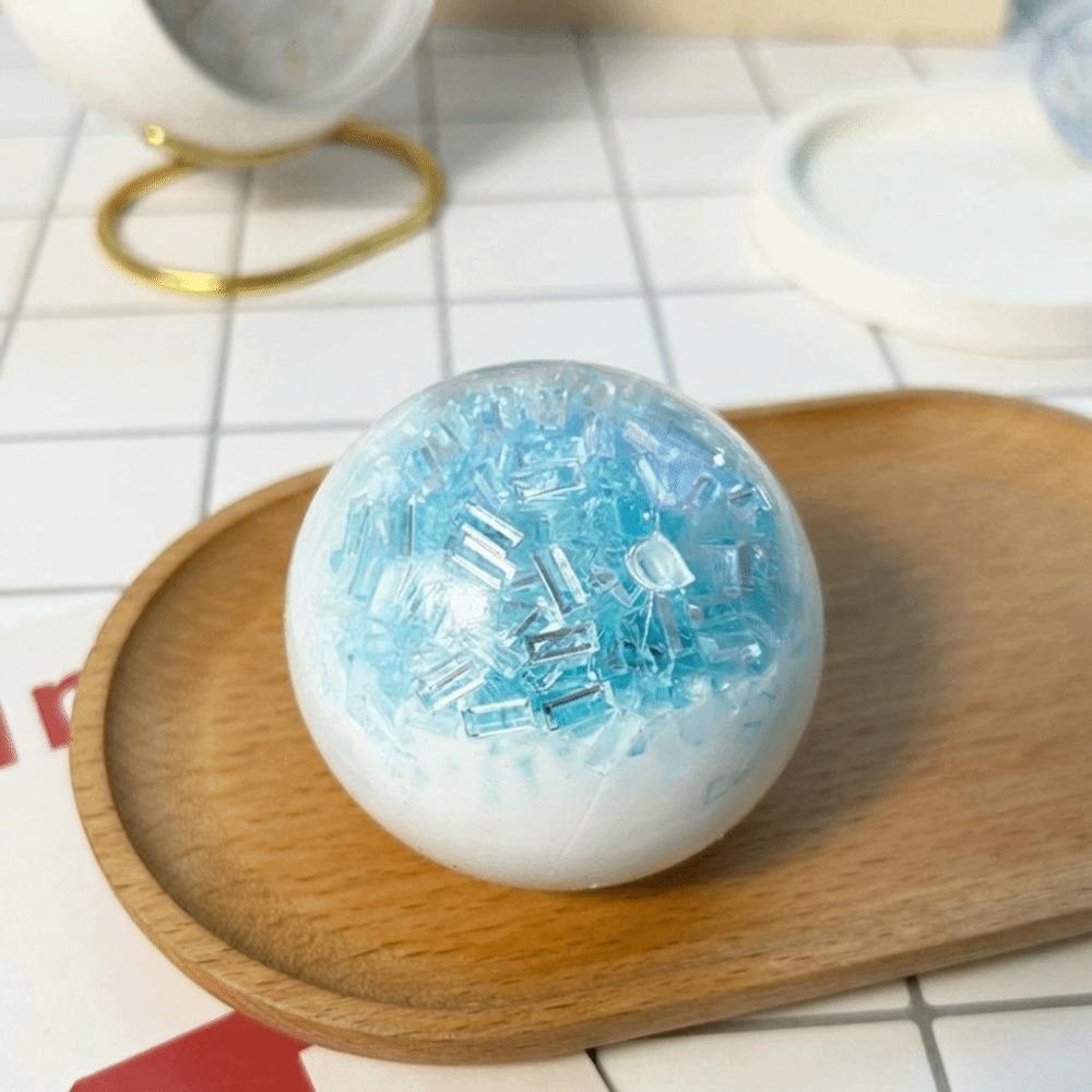 Soft Crushed Ice Squeeze Ball Toy Slow Rebound Stress Relief Creative DIY Assembly Handmade Squeeze Balls Reusable Shapeable