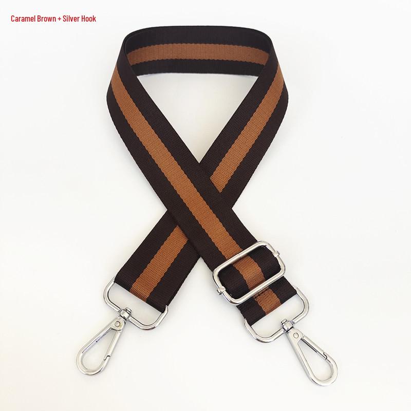 Bunter Verstellbarer Damen Crossbody-Taschenriemen - Verlängertes Breites Gestreiftes Schultergurtband