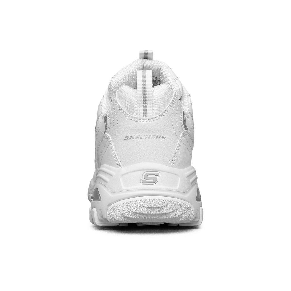 Skechers DLites 1.0 Panda Schuhe Bequem Vielseitig Dicke Sohle Stoßdämpfend Atmungsaktiv Rutschfest Niedrig geschnitten Freizeit-Schuhe Herren Sneaker Weiß 52676-WHT