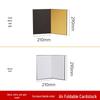 OLOEY A4 Bi-Fold Photography Reflector Cardboard (Black/White/Gold, 2-Pack)