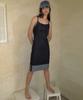 Centor Turn-Up Denim Bustier Dress_Blue