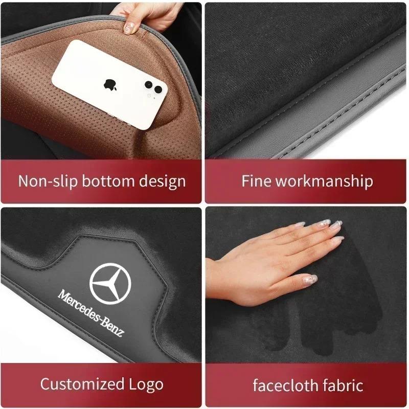 Car Front Rear Seat Cushion Cover Mat Backrest Protective Pad For Mercedes Benz AMG A C E S Class W201 W210 W108 W204 W205 W203 HV6