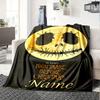 Jack Skellington Moon Four Seasons Blanket Customized With Your Name Lightweight And Warm Perfect Gift For Home Office Camping Sofa Travel Beach